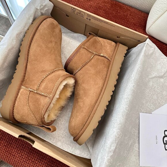 UGG Classic Ultra Mini Boots chestnut - Picture 7 of 9